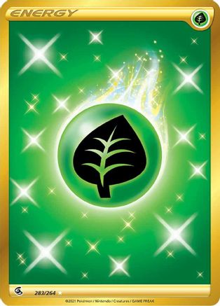 Grass Energy (Secret) 283/264 - SWSH08 Fusion Strike Holofoil - Secret Rare