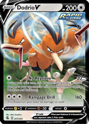 Dodrio V 201/264 - Fusion Strike Holofoil