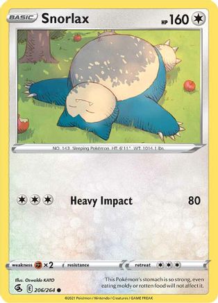 Snorlax 206/264 - Fusion Strike