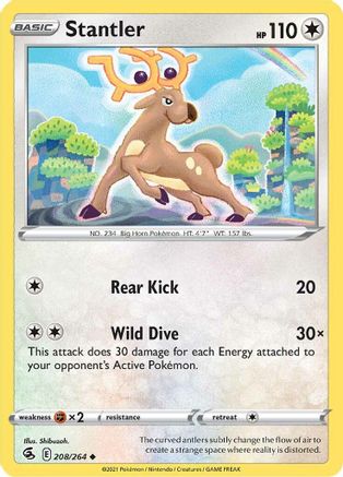 Stantler 208/264 - Fusion Strike Reverse Holofoil