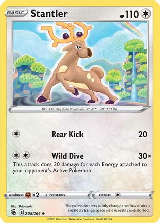 Stantler 208/264 - SWSH08 Fusion Strike Normal - Uncommon
