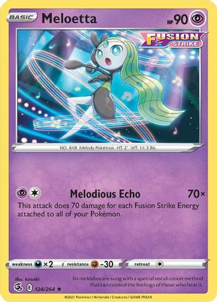 Meloetta 124/264 - Fusion Strike Reverse Holofoil