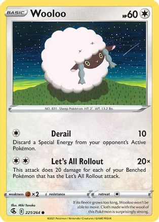 Wooloo 221/264 - Fusion Strike Reverse Holofoil