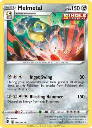 Melmetal 189/264 - Fusion Strike Reverse Holofoil