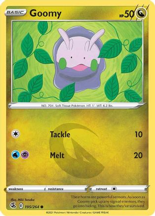 Goomy 195/264 - SWSH08 Fusion Strike Reverse Holofoil - Common