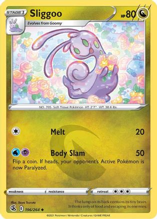 Sliggoo 196/264 - Fusion Strike Reverse Holofoil