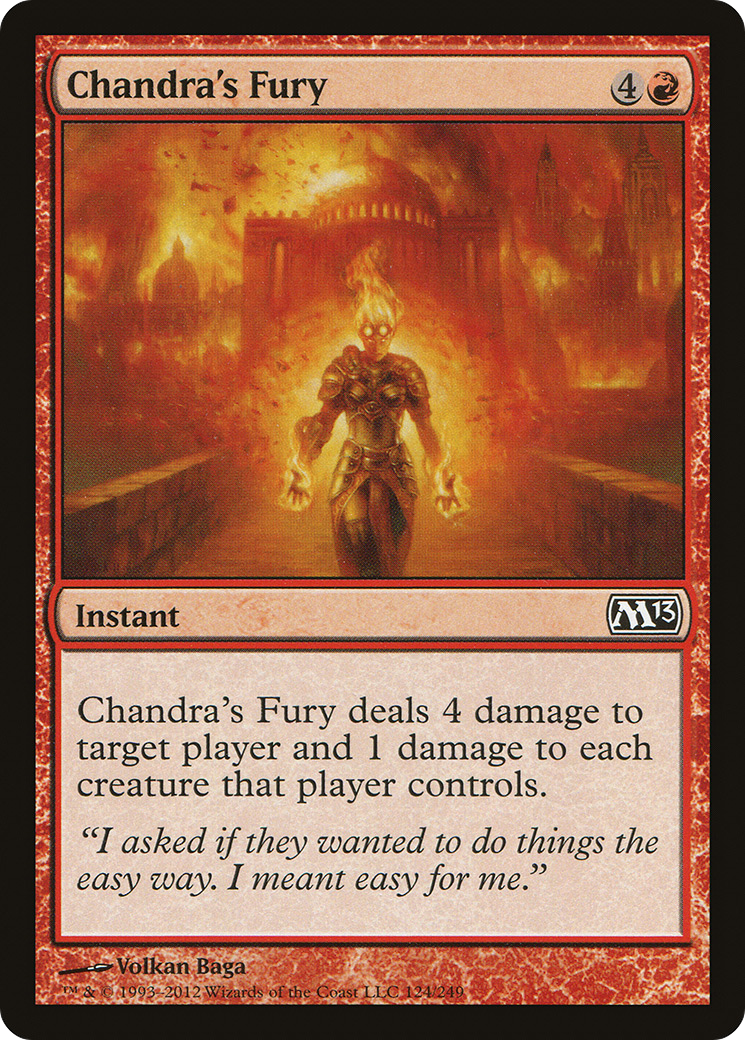 Chandra's Fury (M13-124) - Magic 2013 Foil