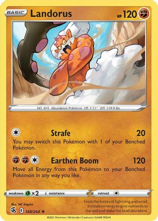 Landorus 148/264 - SWSH08 Fusion Strike  - Holo Rare