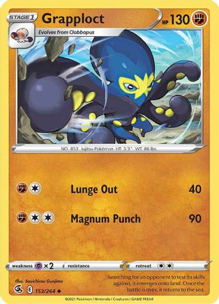Grapploct 153/264 - SWSH08 Fusion Strike Normal - Uncommon