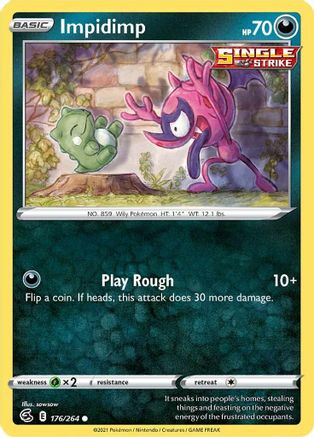 Impidimp 176/264 - SWSH08 Fusion Strike Normal - Common