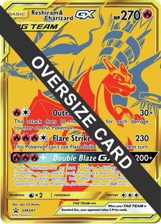 Reshiram & Charizard GX - SM247 SM247 - Jumbo Cards Holofoil