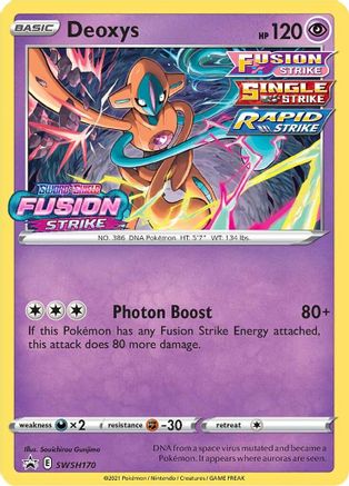 Deoxys SWSH170 - SWSH Sword & Shield Promo Cards Holofoil - Promo