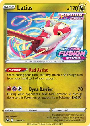 Latias SWSH171 - SWSH Sword & Shield Promo Cards Holofoil - Promo