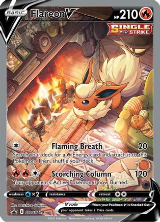 Flareon V SWSH179 - SWSH Sword & Shield Promo Cards Holofoil - Promo