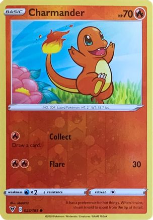 Charmander - 023/185 (Reverse Cosmos Holo) 23 - Miscellaneous Cards & Products Reverse Holofoil