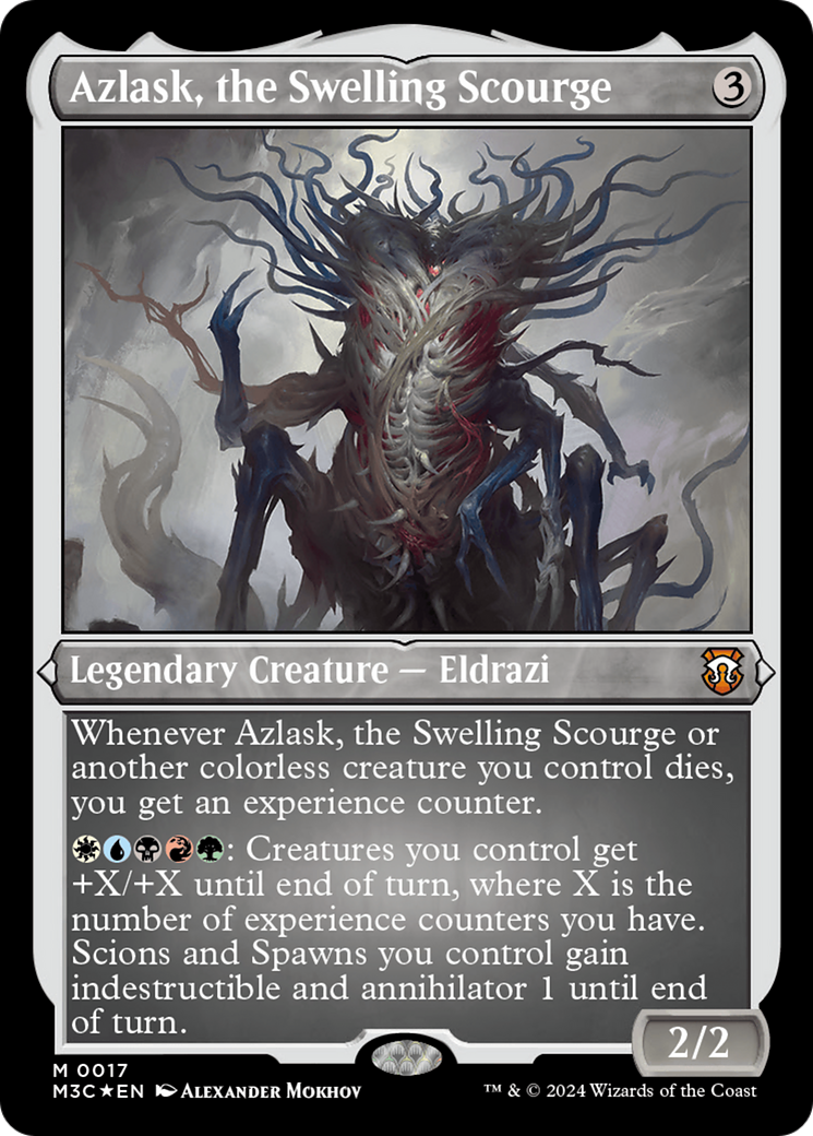 Azlask, the Swelling Scourge (M3C-017) - Modern Horizons 3 Commander Etched Foil