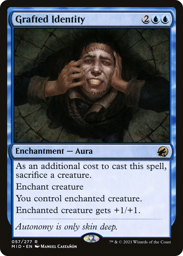 Grafted Identity (MID-057) - Innistrad: Midnight Hunt Foil