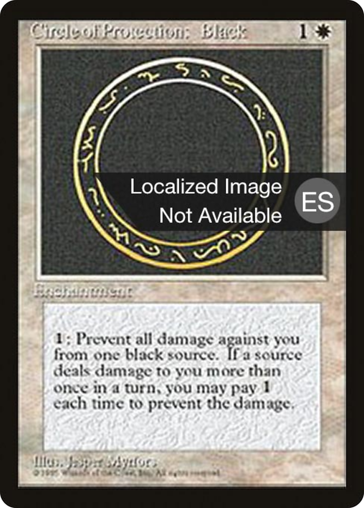 Circle of Protection: Black (4BB-014) - Fourth Edition Foreign Black Border