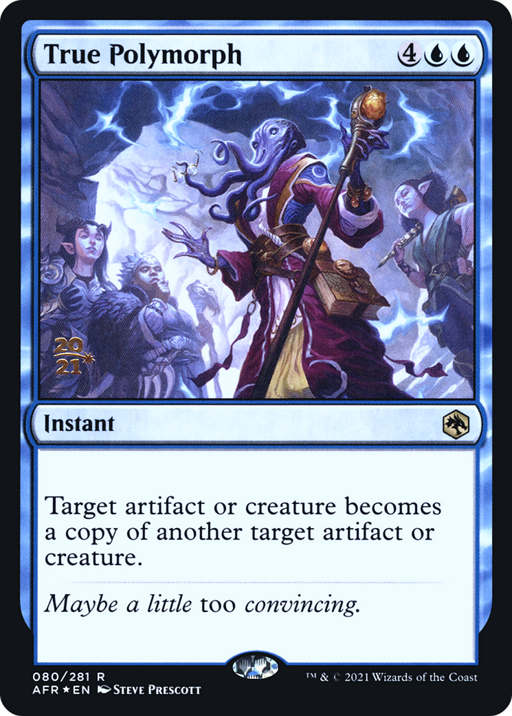 True Polymorph (PRE-80S) - Adventures in the Forgotten Realms Promos (Prerelease) Foil