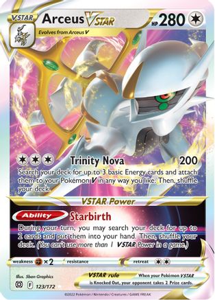 Arceus VSTAR 123/172 - Brilliant Stars Holofoil