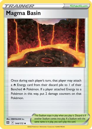 Magma Basin 144/172 - Brilliant Stars Reverse Holofoil