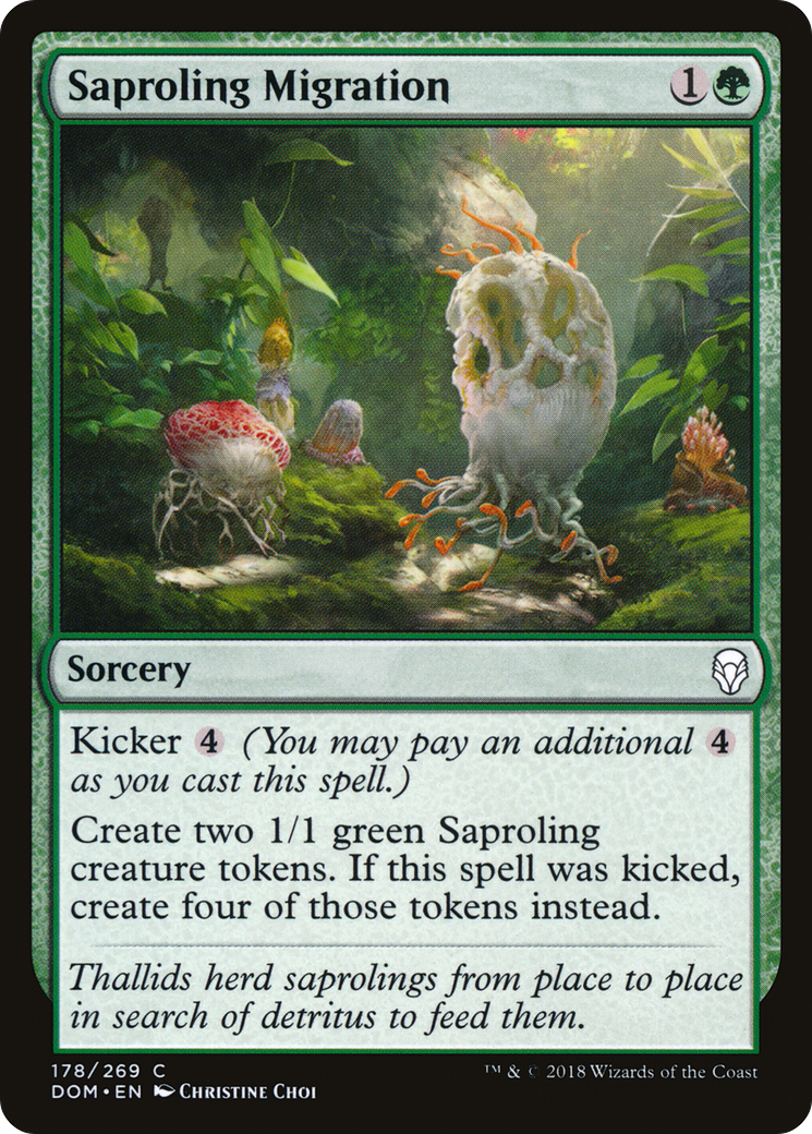 Saproling Migration (DOM-178) - Dominaria Foil