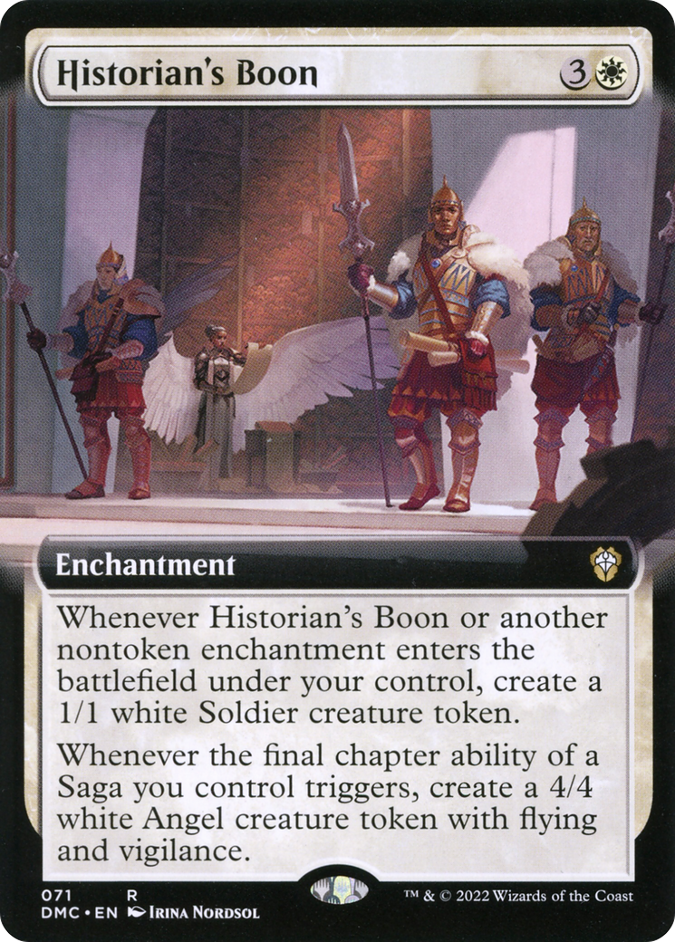 Historian's Boon (DMC-071) - Dominaria United Commander: (Extended Art) Foil