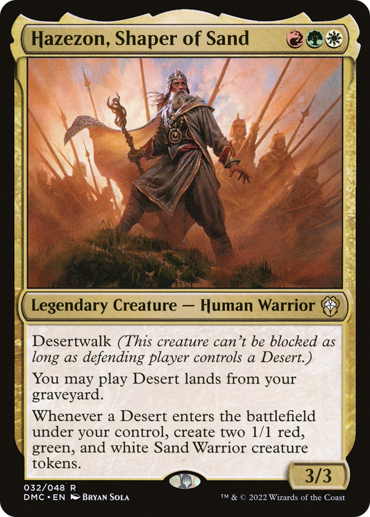 Hazezon, Shaper of Sand (DMC-032) - Dominaria United Commander