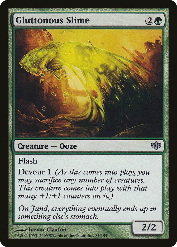 Gluttonous Slime (CON-083) - Conflux Foil