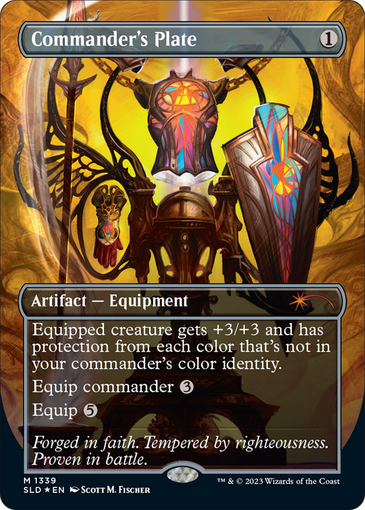 Commander's Plate (SLD-1339) - Secret Lair Drop Foil