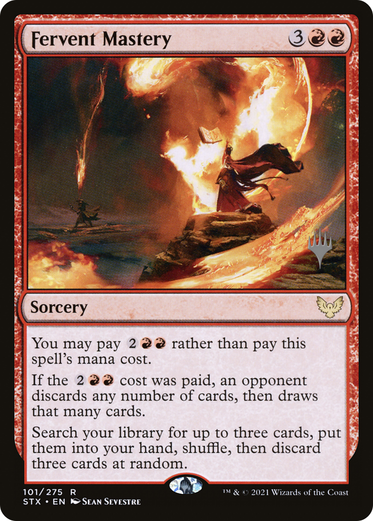 Fervent Mastery (PPSTX-101P) - Strixhaven: School of Mages Promos (Promo Pack) Foil