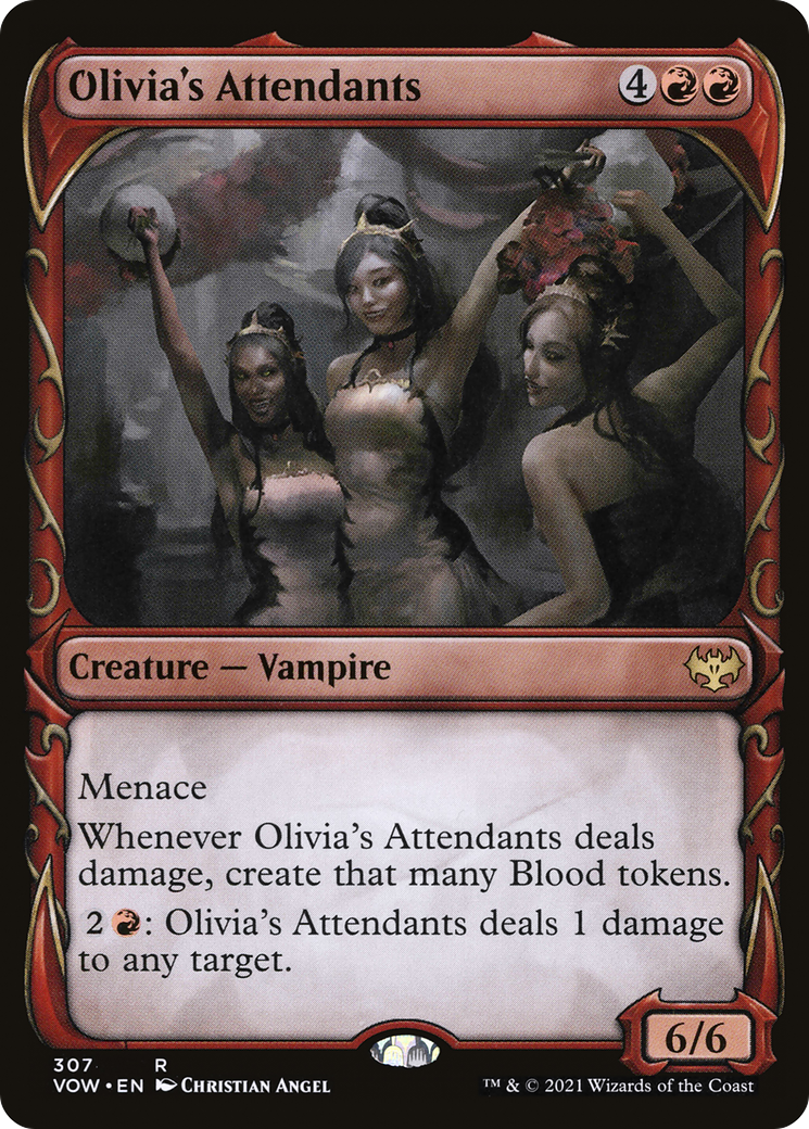 Olivia's Attendants (Showcase)  (VOW-307) - Innistrad: Crimson Vow: (Showcase)