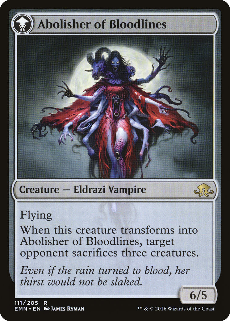 Voldaren Pariah // Abolisher of Bloodlines (EMN-111) - Eldritch Moon: (mooneldrazidfc) Foil