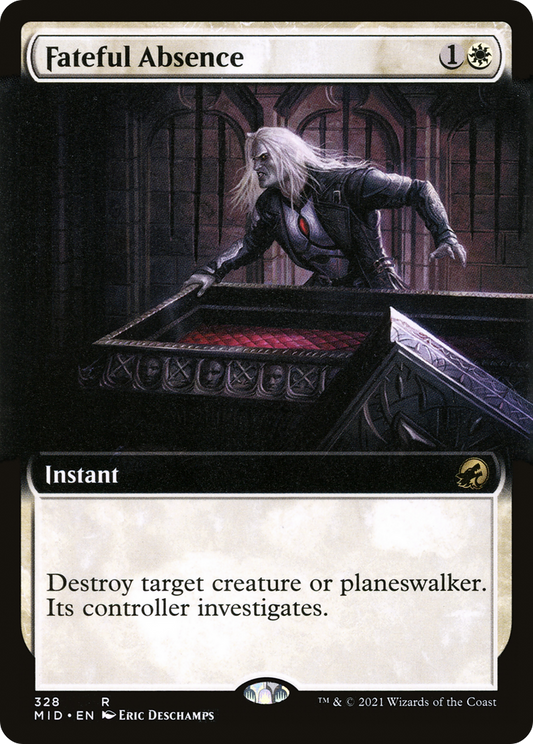 Fateful Absence (MID-328) - Innistrad: Midnight Hunt: (Extended Art) Foil