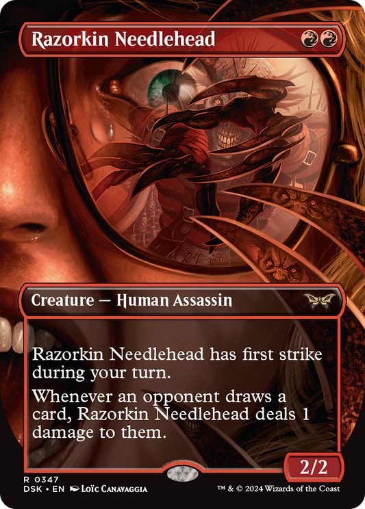 Razorkin Needlehead (DSK-347) - Duskmourn: House of Horror (Borderless) Foil