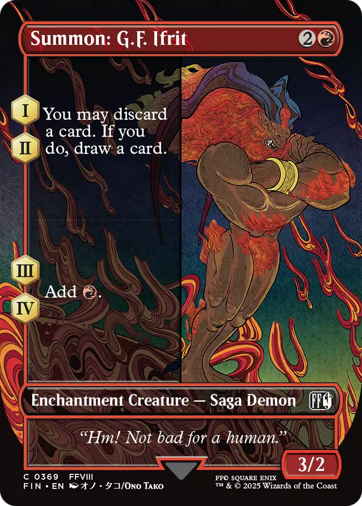 Summon: G.F. Ifrit (Borderless) (FIN-369) - FINAL FANTASY (Borderless)