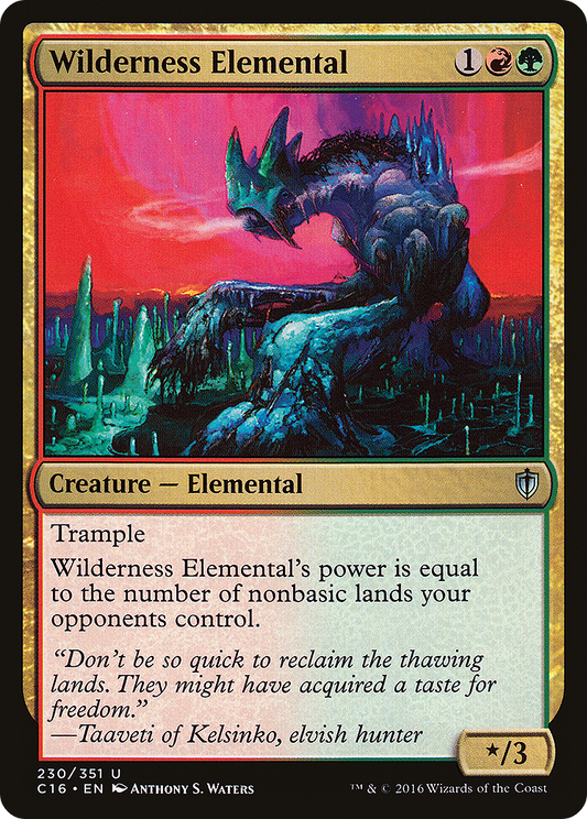 Wilderness Elemental (C16-230) - Commander 2016