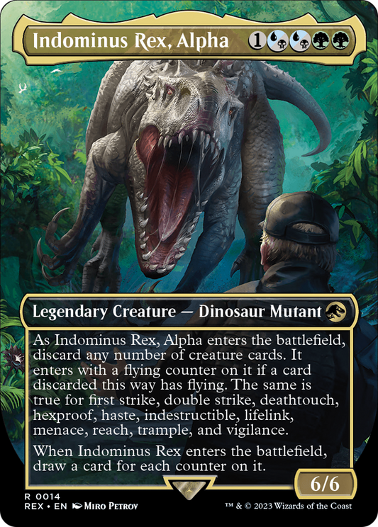 Indominus Rex, Alpha (Borderless) (REX-014) - Jurassic World Collection (Borderless)