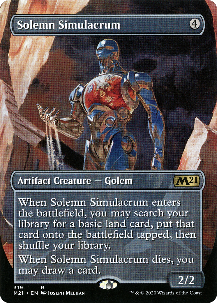 Solemn Simulacrum  (Borderless)(M21-319) - Core Set 2021