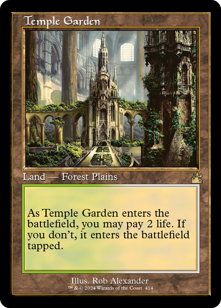 Temple Garden (Retro Frame) (RVR-414) - Ravnica Remastered