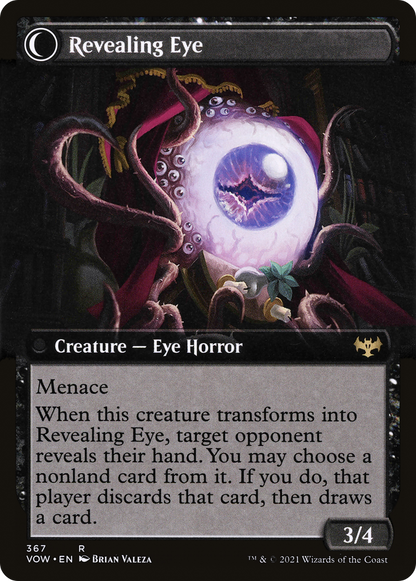 Concealing Curtains // Revealing Eye (VOW-367) - Innistrad: Crimson Vow: (Extended Art, Double Faced Transform)