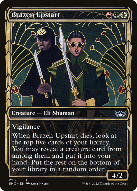 Brazen Upstart (SNC-296) - Streets of New Capenna: (Showcase) Foil