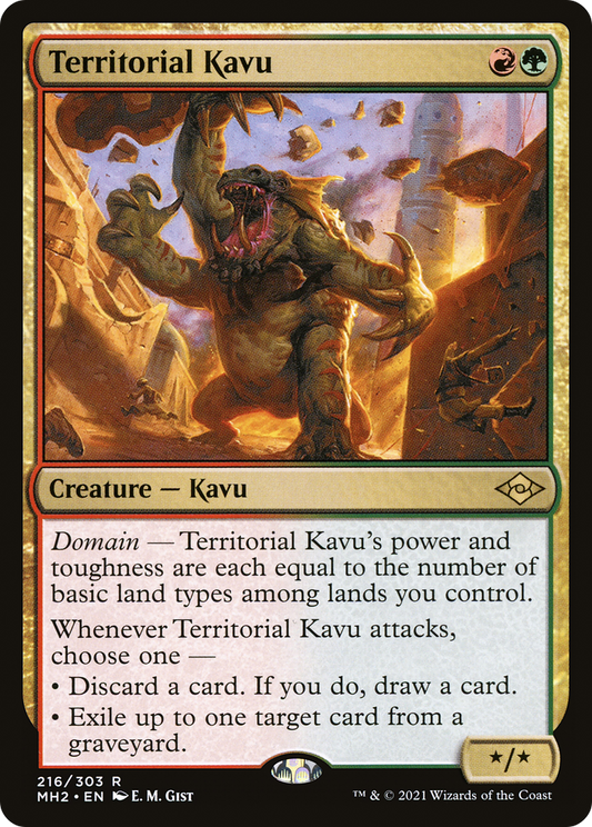 Territorial Kavu (MH2-216) - Modern Horizons 2 Foil