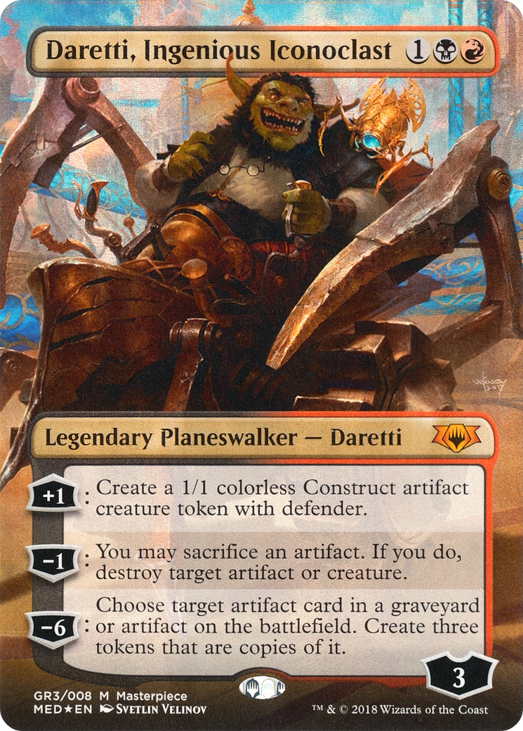 Daretti, Ingenious Iconoclast (MED-GR3) - Mythic Edition (Borderless) Foil