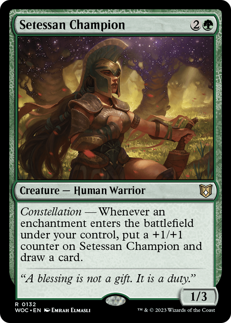 Setessan Champion (WOC-132) - Wilds of Eldraine Commander