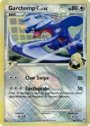 Garchomp C (League Promo) [Staff] (60/147) - League & Championship Cards Reverse Holofoil - Promo