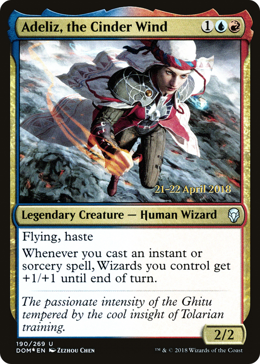 Adeliz, the Cinder Wind (PRE-190S) - Dominaria Promos (Prerelease) Foil