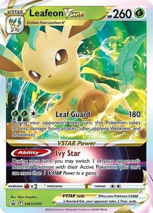 Leafeon VSTAR SWSH195 - SWSH Sword & Shield Promo Cards Holofoil - Promo