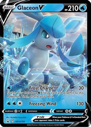 Glaceon V SWSH196 - SWSH Sword & Shield Promo Cards Holofoil - Promo