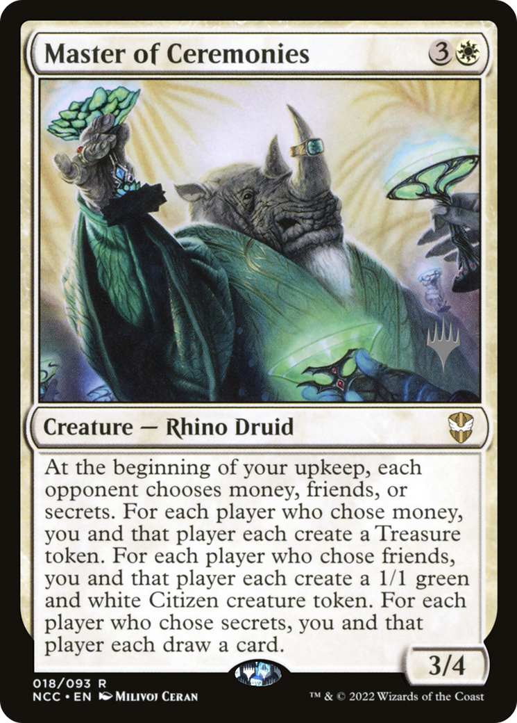 Master of Ceremonies (PPSNC-18P) - New Capenna Commander Promos Foil (Promo Pack)